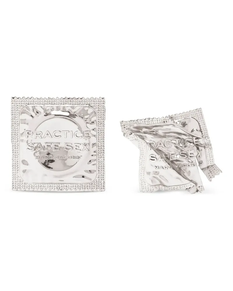 Marc Jacobs Quadratische Ohrringe - Silber Silber