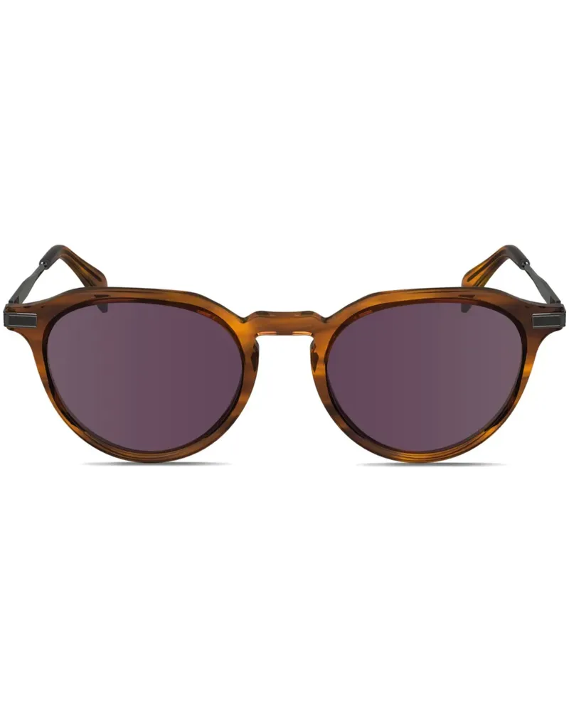Paul Smith Keats Sonnenbrille mit rundem Gestell - Braun Braun