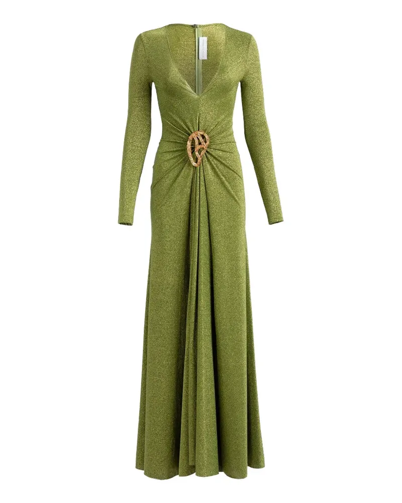 Silvia Tcherassi Melany embellished maxi dress - Grün Grün