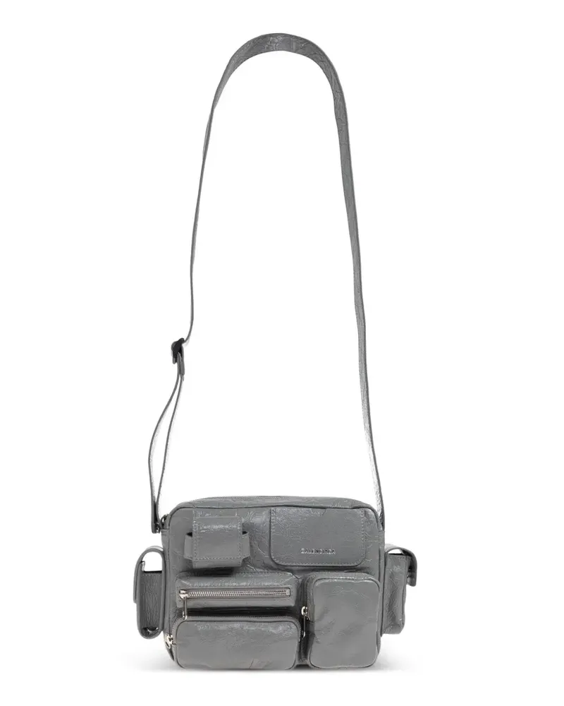 Balenciaga Superbusy Schultertasche - Grau Grau