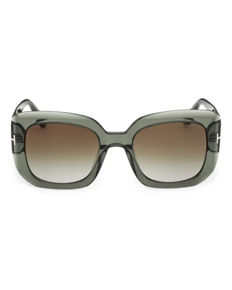 Tom Ford Carla Sonnenbrille mit eckigem Gestell - Grün Grün