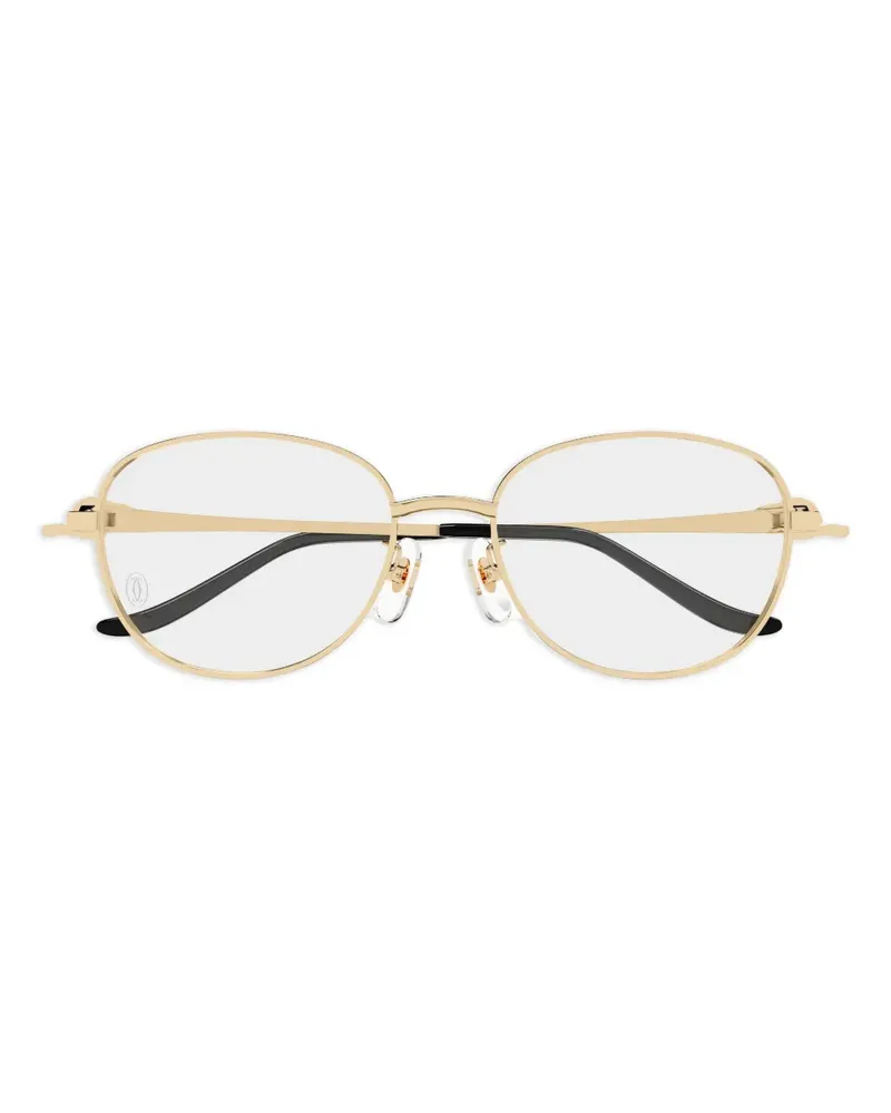 Cartier Panthère Brille mit rundem Gestell - Gold Gold