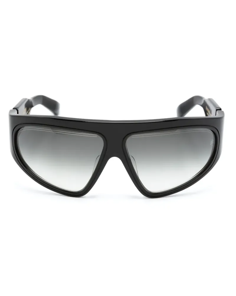 Balmain Sonnenbrille mit Oversized-Gestell - Schwarz Schwarz