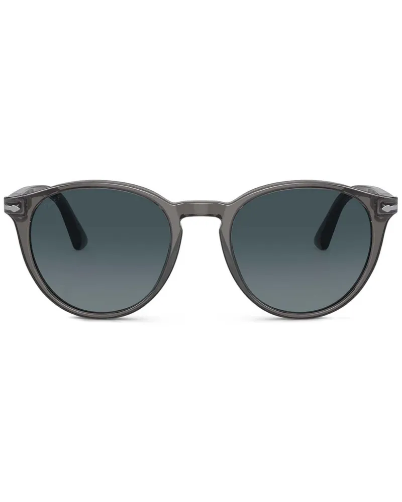 Persol Sonnenbrille mit rundem Gestell - Grau Grau