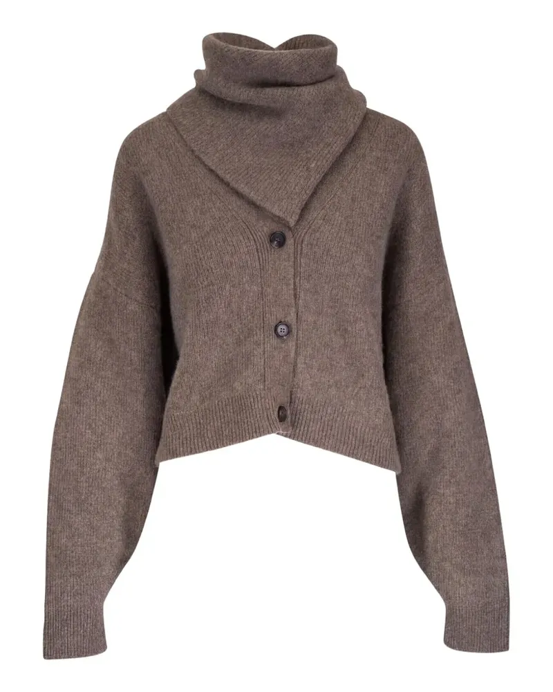 Le Kasha 1918 Derios Gerippter Cardigan mit Knöpfen - Braun Braun