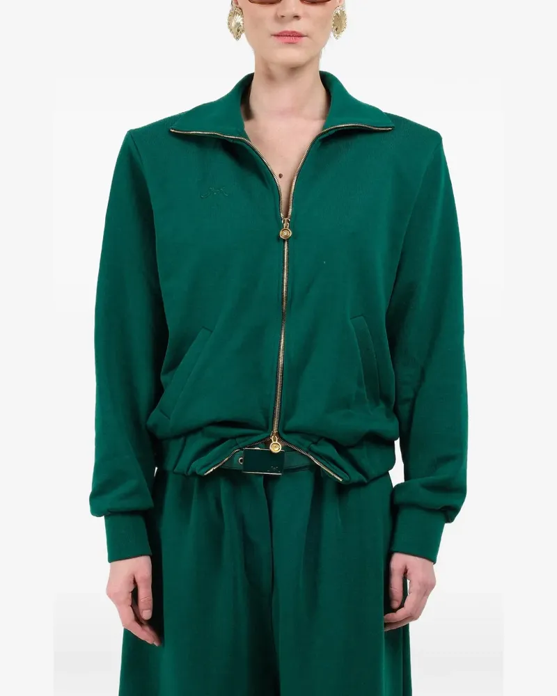 Rowen Rose straight zip sweatshirt - Grün Grün