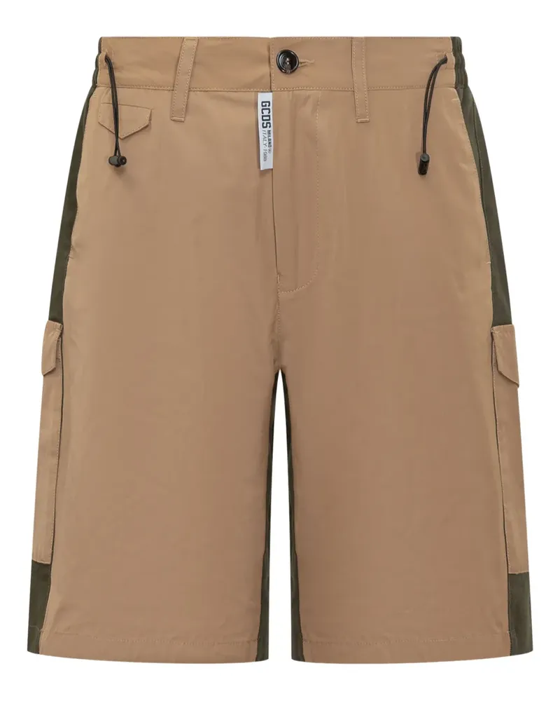 GCDS Shorts mit Kontrasteinsätzen - Nude Nude