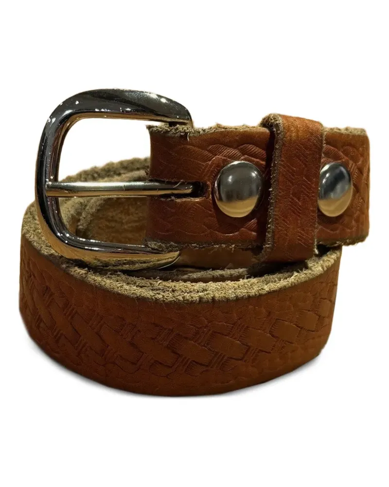 Fortela textured leather belt - Braun Braun