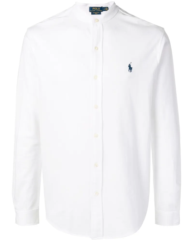 Ralph Lauren Hemd mit Mandarinkragen - Weiß Weiß