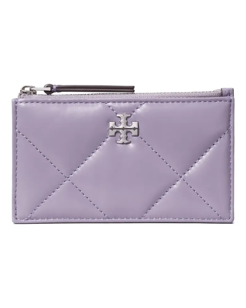 Tory Burch Kira diamond quilt zip card case - Violett Violett