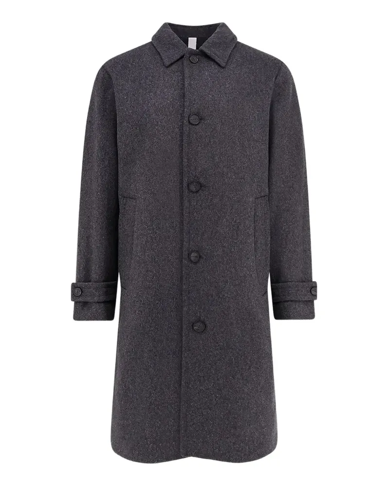 Hevò button-up single-breasted coat - Grau Grau