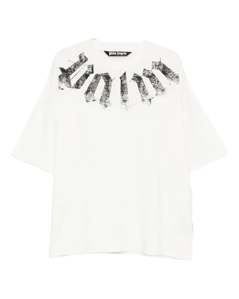 Palm Angels Big Neck Logo printed T-shirt - Nude Nude