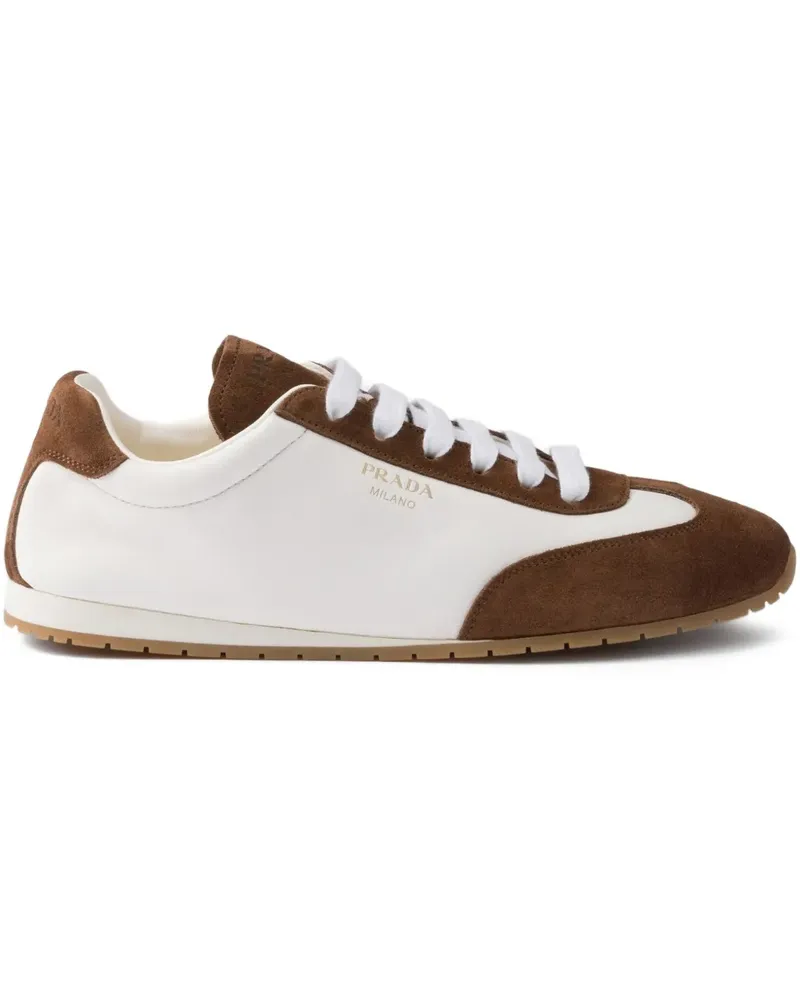 Prada Sneakers aus Wildleder - Weiß Weiß