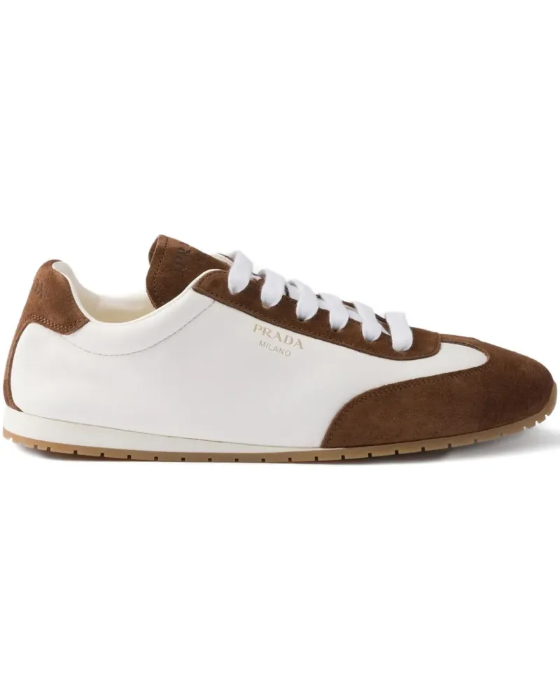 Prada Sneakers aus Wildleder - Weiß Weiß