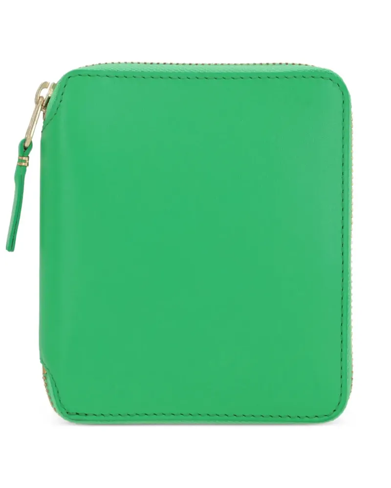 Comme des Garçons zip-fastening leather wallet - Grün Grün