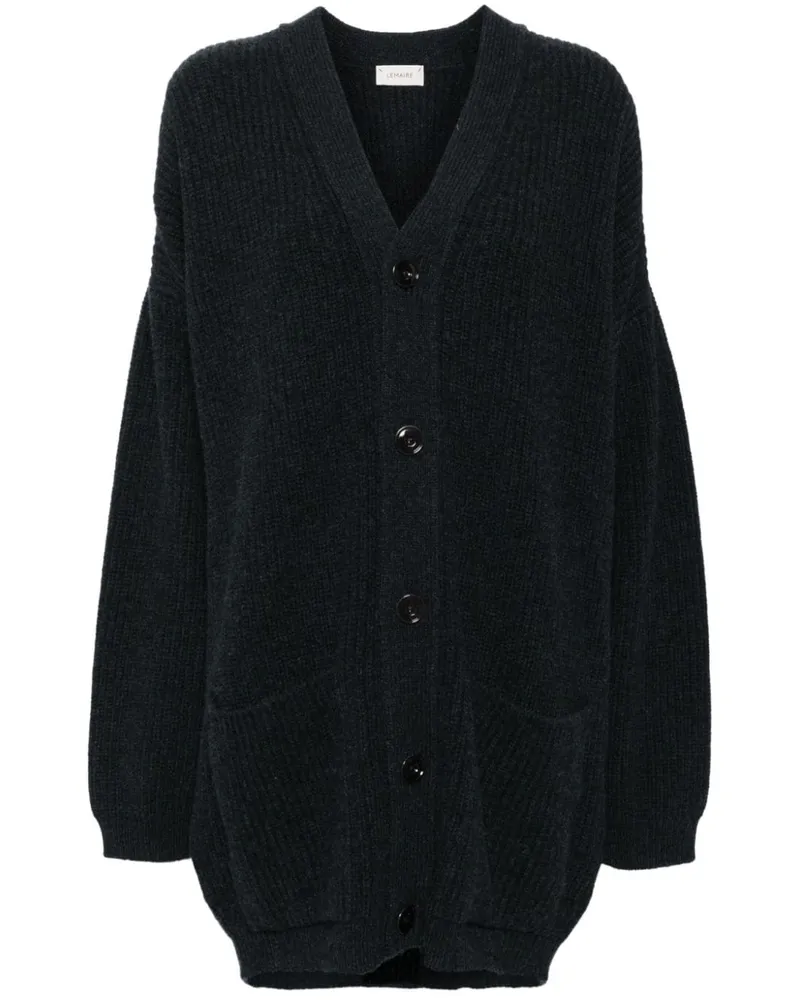 Christophe Lemaire Strickmantel aus Filz - Blau Blau