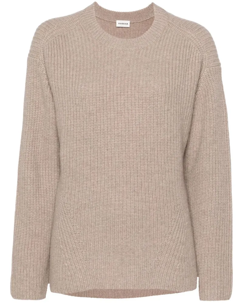 P.A.R.O.S.H. P.A.R.O H. Kaschmirpullover mit rundem Ausschnitt - Nude Nude