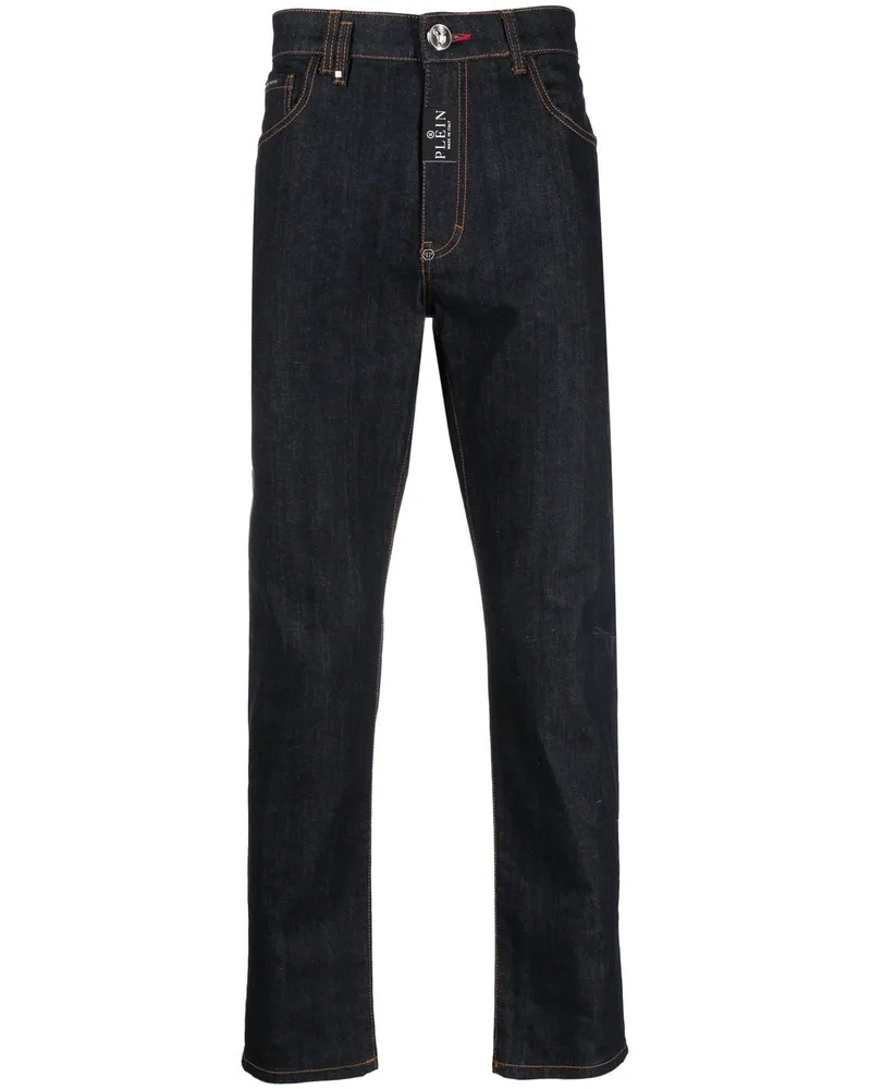 Philipp Plein Detroit Straight-Leg-Jeans - Blau Blau