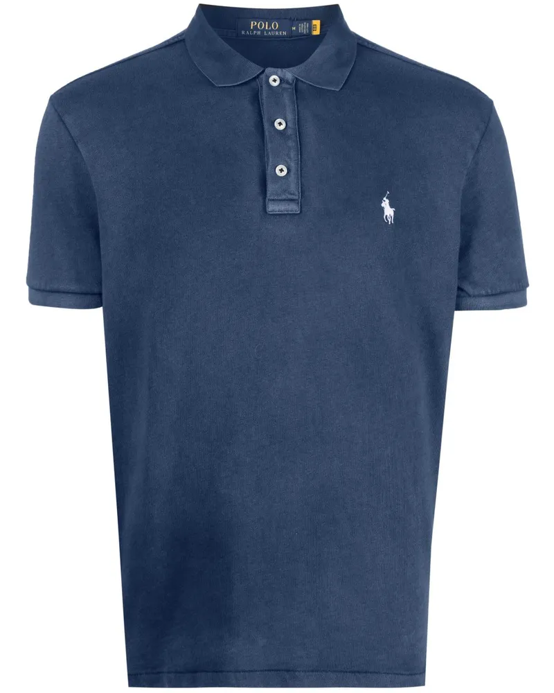 Ralph Lauren Poloshirt mit Logo-Stickerei - Blau Blau