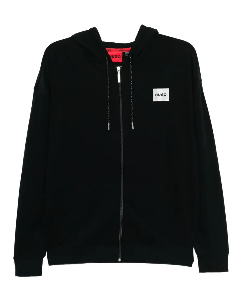 HUGO BOSS Sweatshirt mit Logo-Print - Schwarz Schwarz