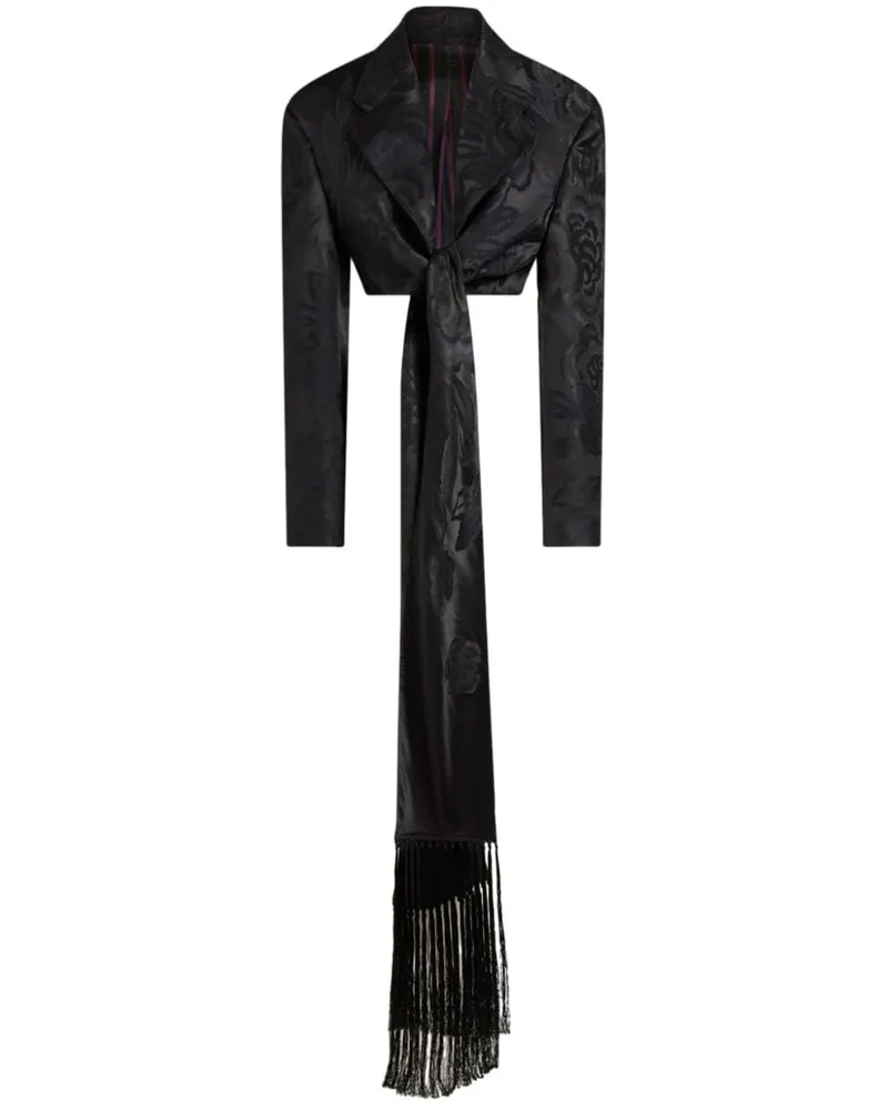 Etro Jacquard-Jacke - Schwarz Schwarz