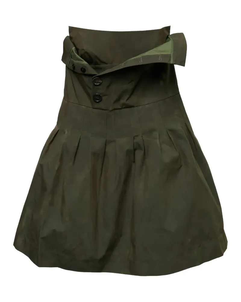 SHUSHU/TONG double-layer bustier mini dress - Grün Grün