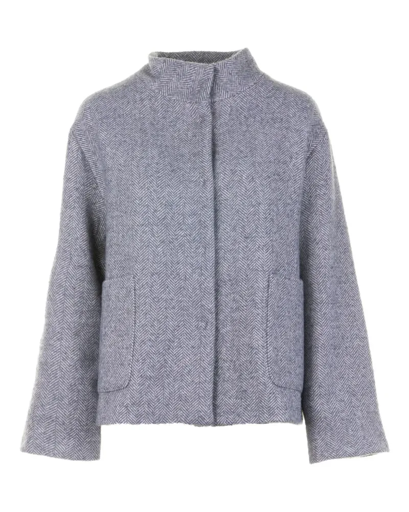 Vicario Cinque Jacke mit Fischgrätenmuster - Grau Grau