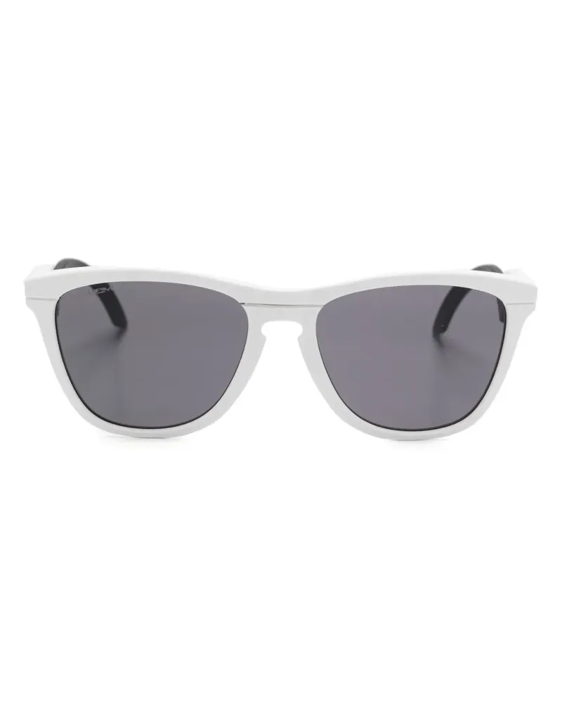Oakley Runde Frogskins Hybrid Sonnenbrille - Weiß Weiß