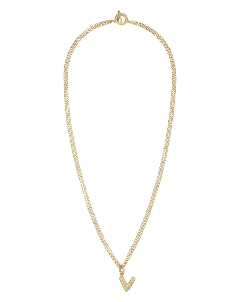 Roxanne Assoulin The Puffy Initial Halskette - Gold Gold