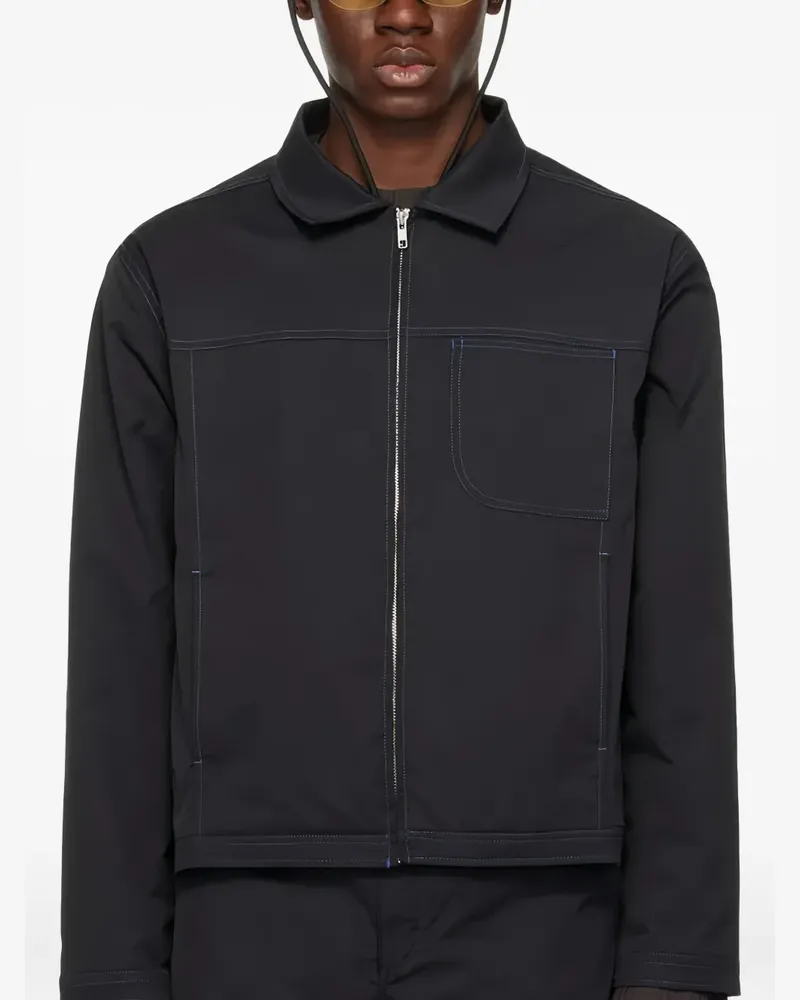 AFFXWRKS Jeansjacke mit Kontrastnähten - Schwarz Schwarz