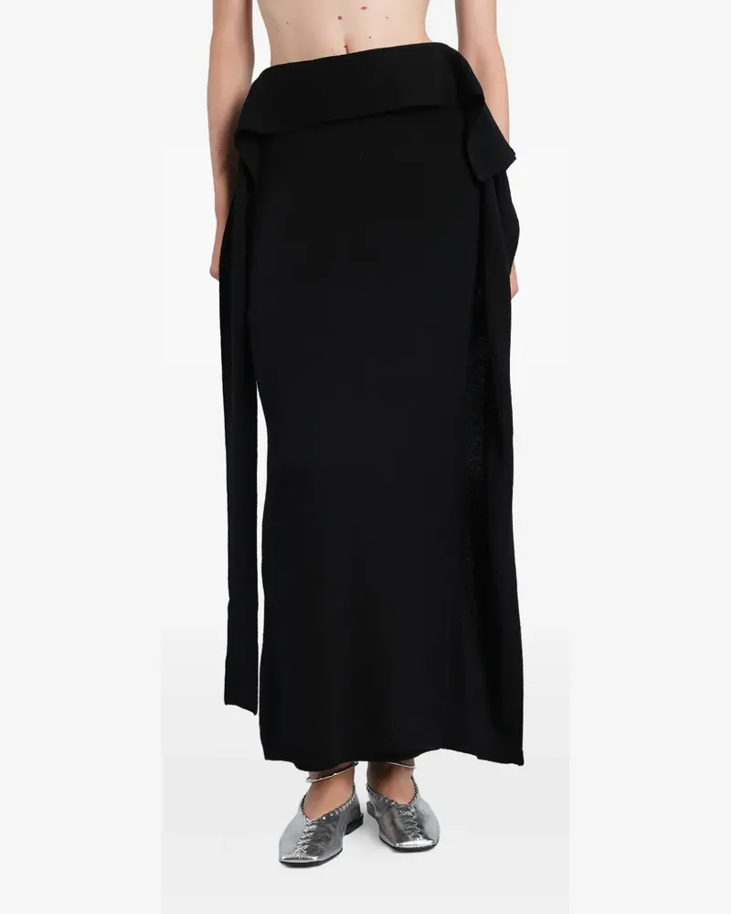 Entire Studios Rock im Layering-Look - Schwarz Schwarz