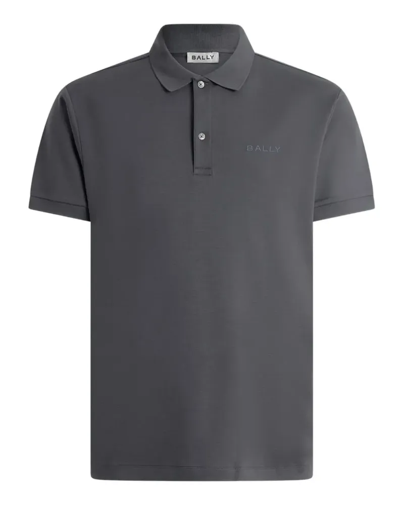 Bally Poloshirt mit Logo-Stickerei - Grau Grau