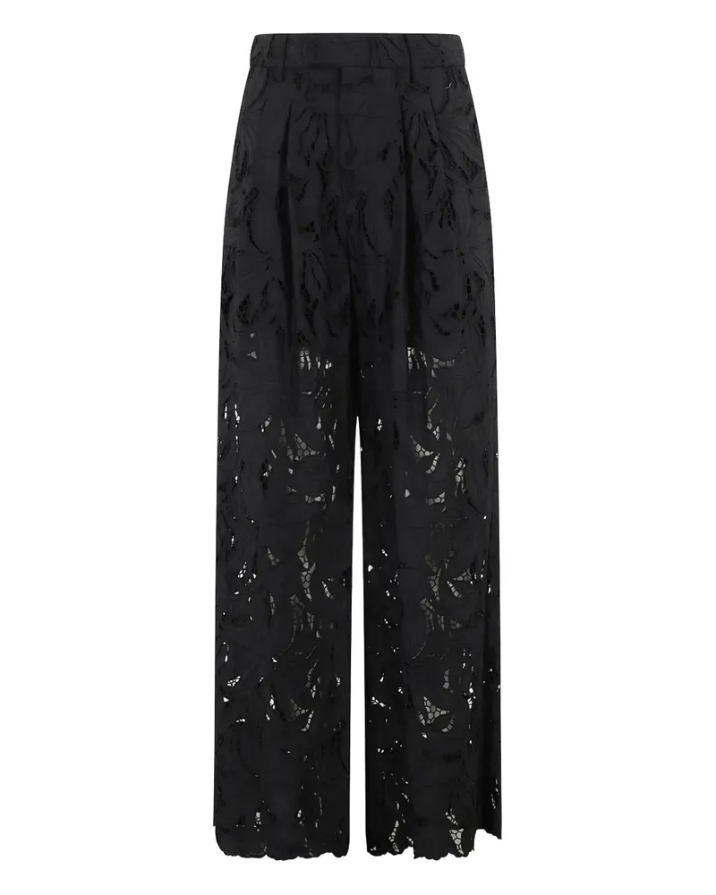 Isabelle Blanche Hose mit weitem Bein - Schwarz Schwarz