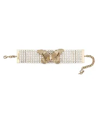 Blumarine Choker mit Kristallverzierung Gold