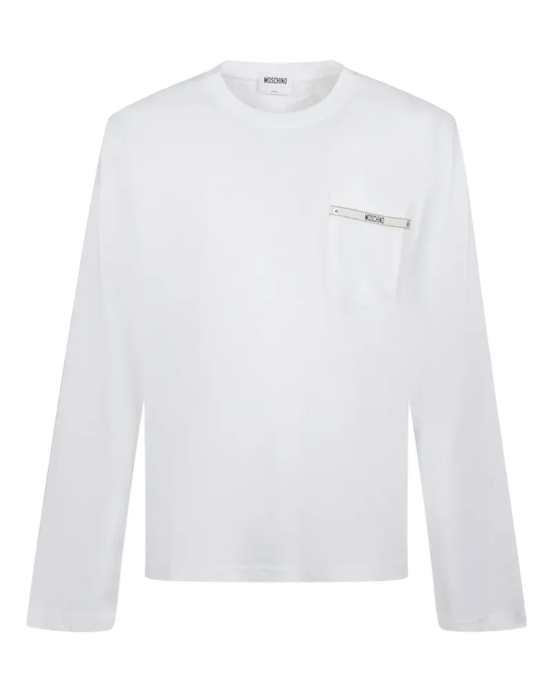 Moschino pocket long-sleeve T-shirt - Weiß Weiß