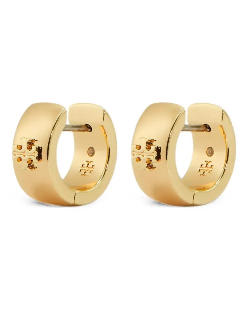 Tory Burch Icon huggie earrings - Gold Gold