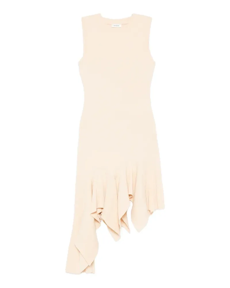 Sandro Asymmetrisches Minikleid - Nude Nude