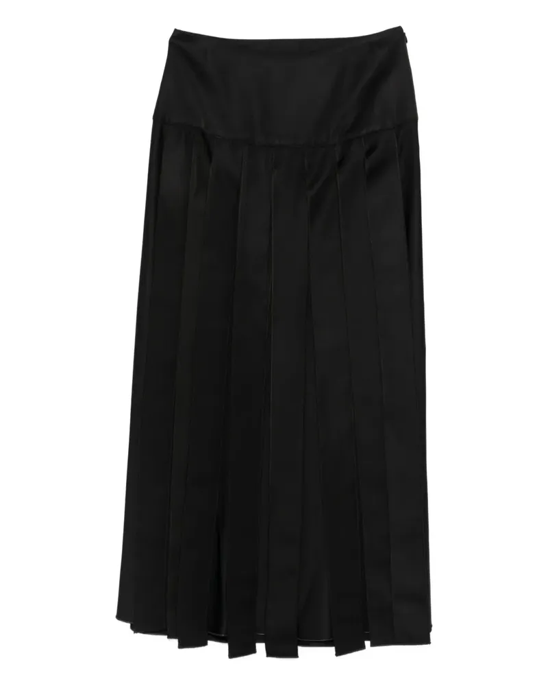 Emporio Armani pleated midi skirt - Schwarz Schwarz