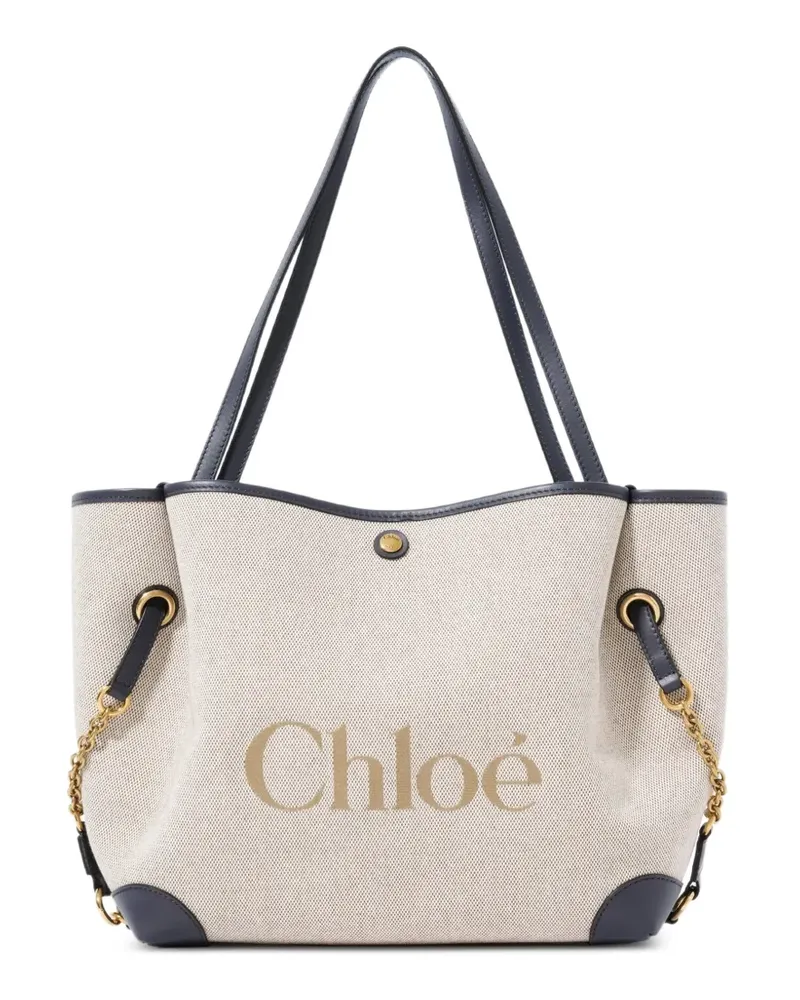 Chloé Clover Tote Bag aus Canvas - Nude Nude