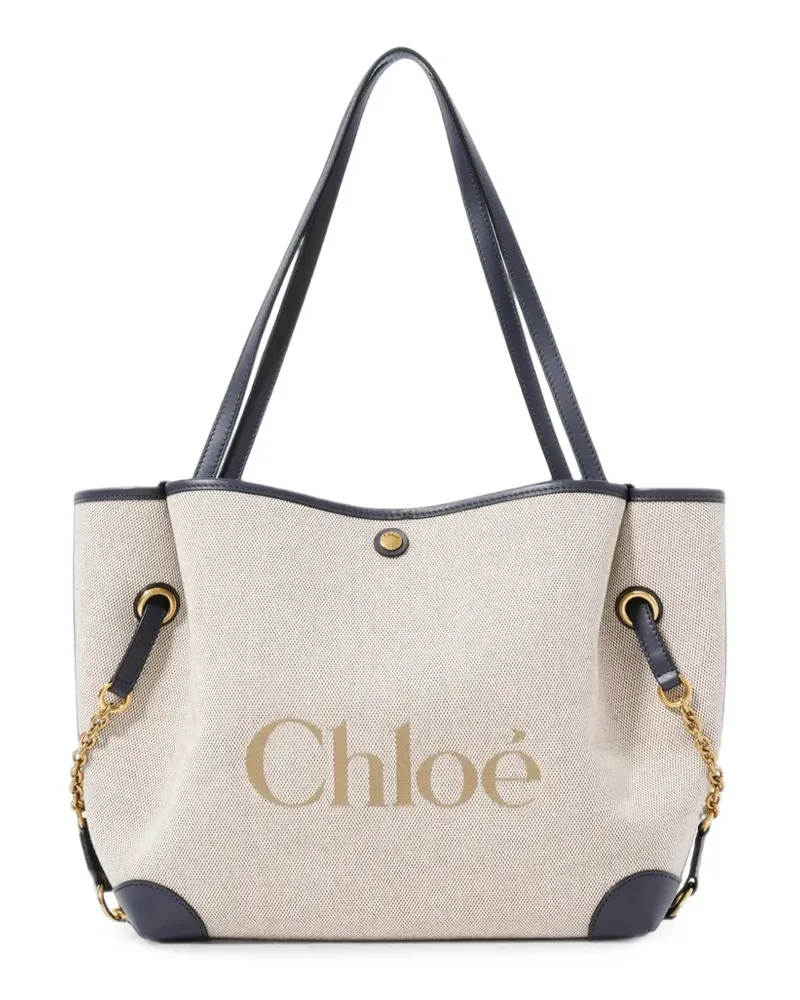 Chloé Clover Tote Bag aus Canvas - Nude Nude