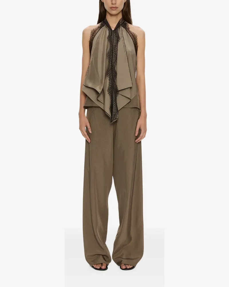 Christopher Esber Vera Hose mit weitem Bein - Nude Nude