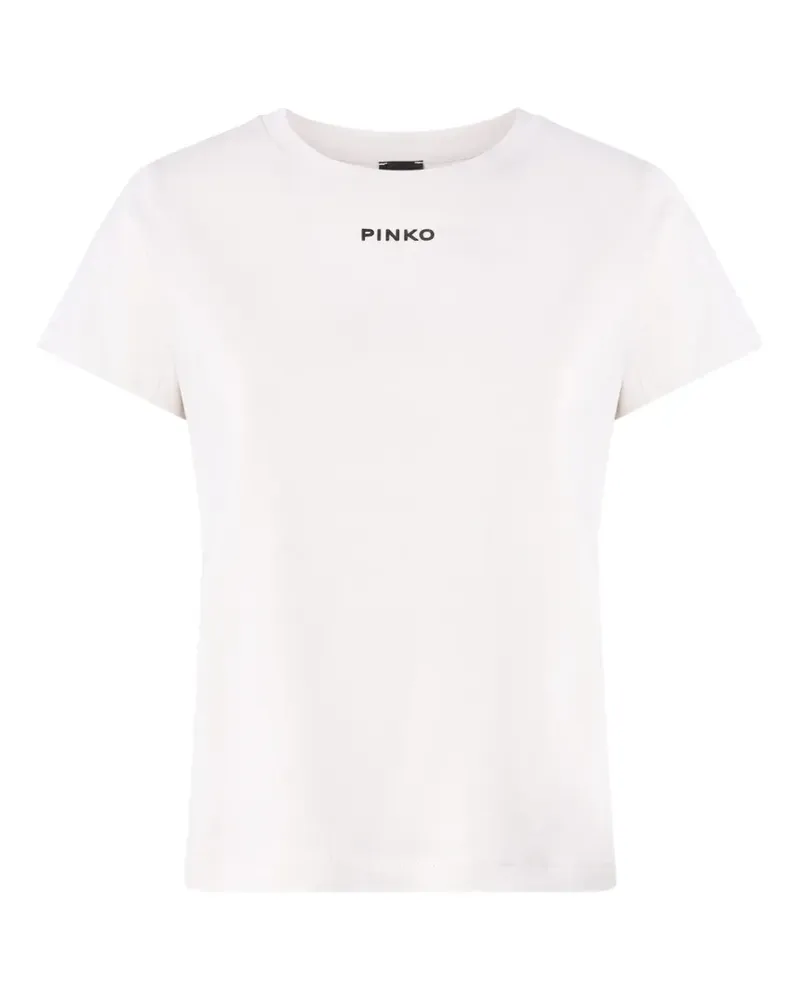 Pinko logo-print T-shirt - Weiß Weiß