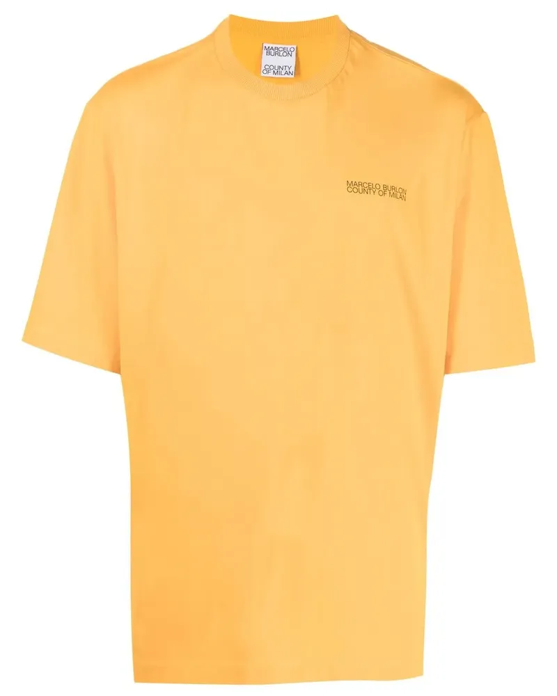 Marcelo Burlon | County of Milan Tempera Cross T-Shirt - Gelb Gelb