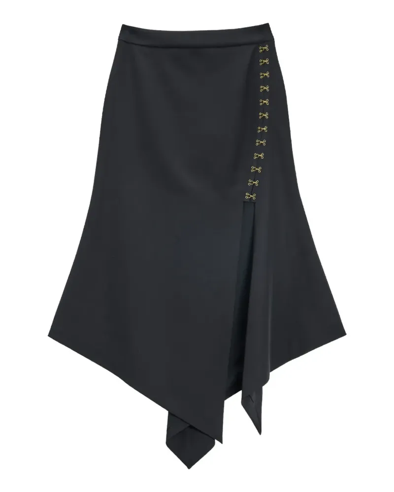 Just Cavalli Asymmetrischer Hooks Midirock - Schwarz Schwarz