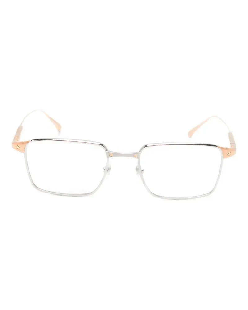Cartier rectangle-frame glasses - Silber Silber