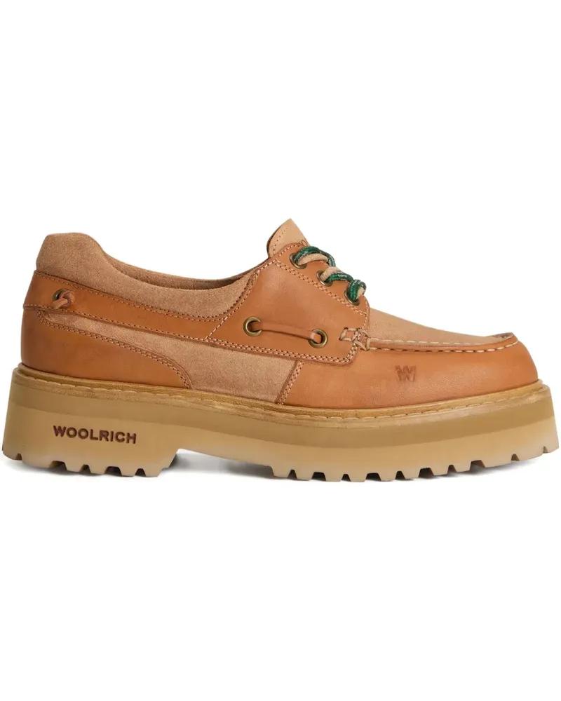 Woolrich Segelschuhe mit Plateau - Braun Braun