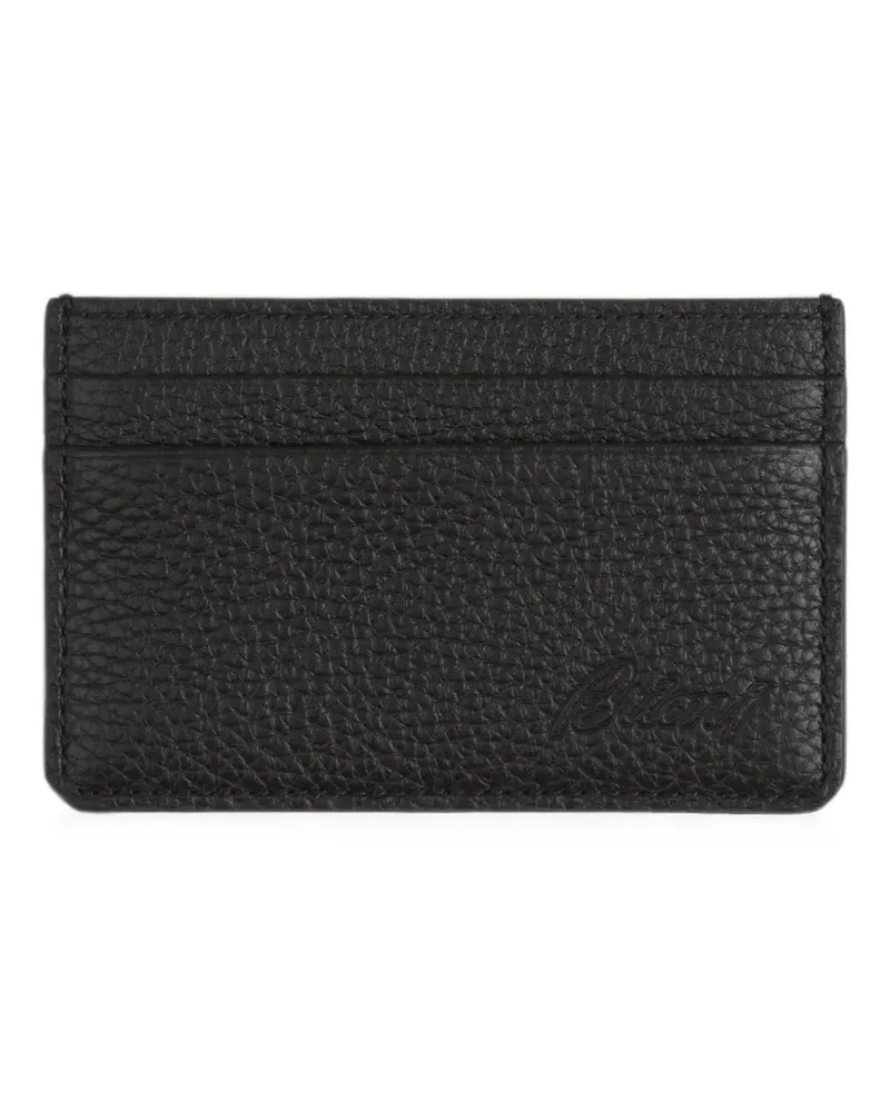 Brioni deerskin-print card holder - Schwarz Schwarz