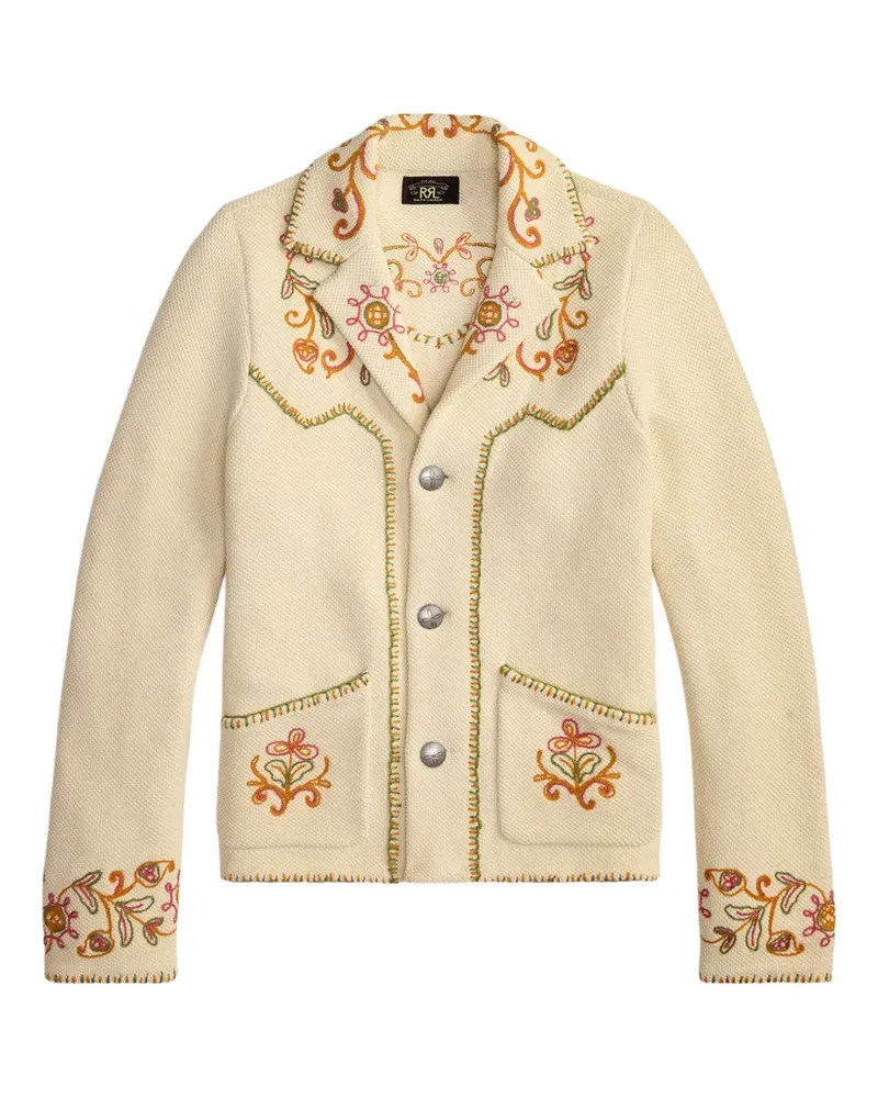 Ralph Lauren Jacke mit Blumenstickerei - Nude Nude