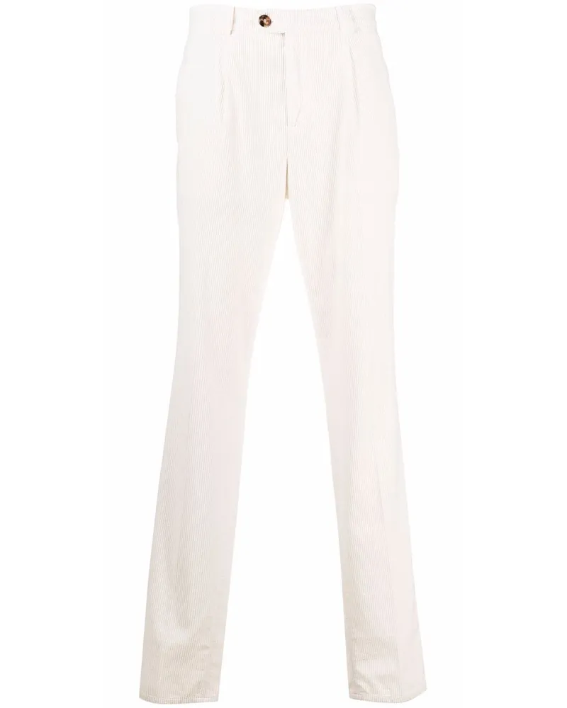 Brunello Cucinelli Schmale Chino - Weiß Weiß