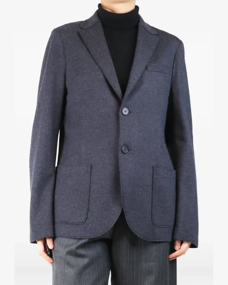Harris Wharf London notched-lapel single-breasted blazer - Grau Grau